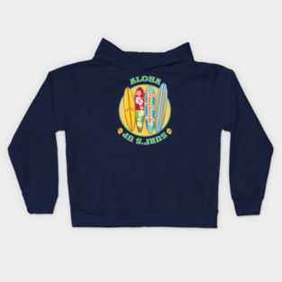 Aloha Surf's Up Kids Hoodie