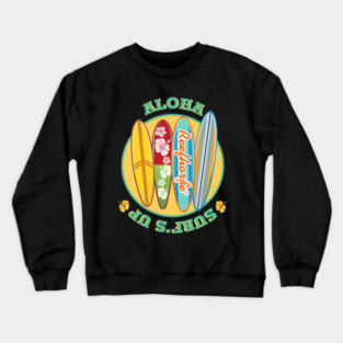 Aloha Surf's Up Crewneck Sweatshirt