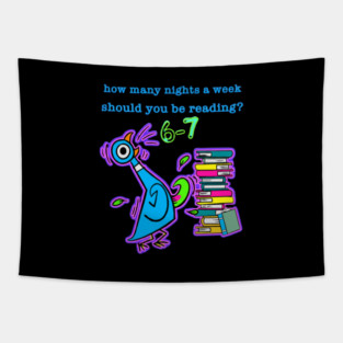 How Many Nights A Week Should You Be Reading 6-7 Pigeon-Elephant-Piggie Children's Books Tapestry