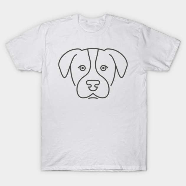 Minimalist Austrian Pinscher Line Art T-Shirt by JunkyDotCom