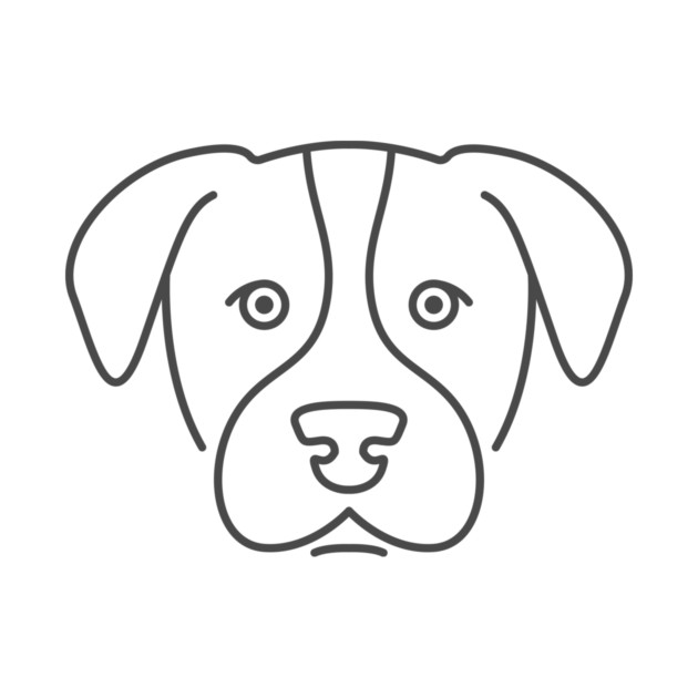 Minimalist Austrian Pinscher Line Art by JunkyDotCom