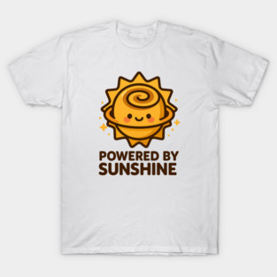 Powered by Sunshine – Cosmo Bites Kawaii Sun Bun Dessert Design T-Shirt