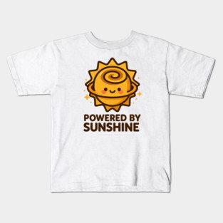 Powered by Sunshine – Cosmo Bites Kawaii Sun Bun Dessert Design Kids T-Shirt