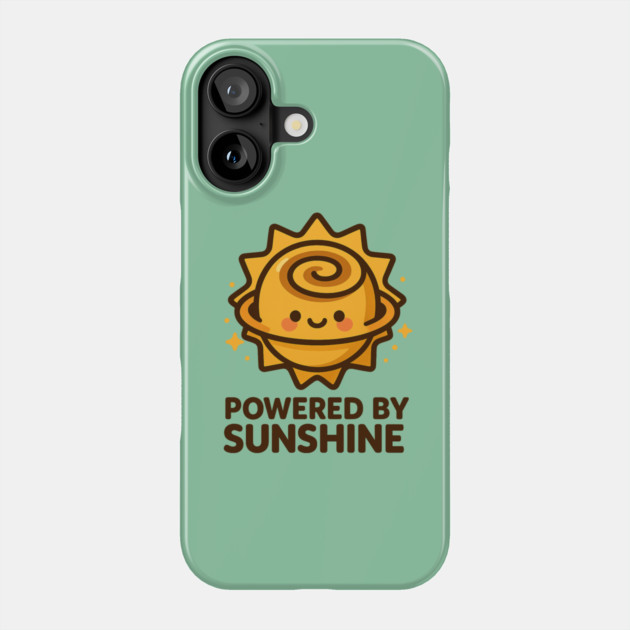 Powered by Sunshine – Cosmo Bites Kawaii Sun Bun Dessert Design Phone Case by Anne Lee