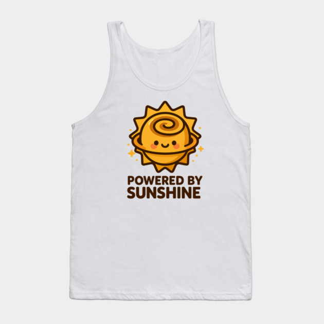 Powered by Sunshine – Cosmo Bites Kawaii Sun Bun Dessert Design Tank Top by Anne Lee