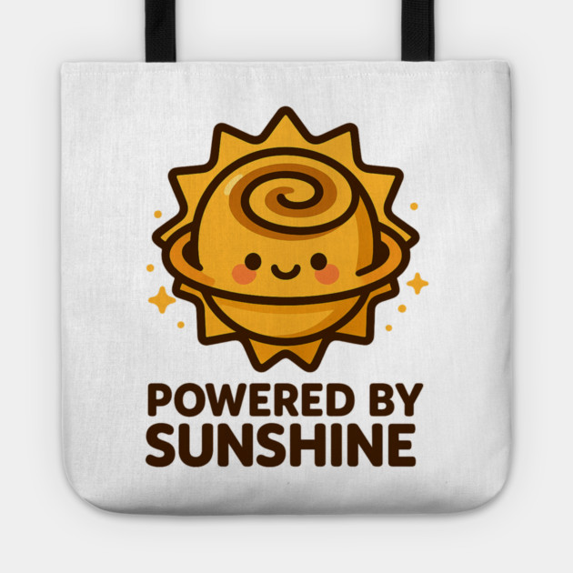 Powered by Sunshine – Cosmo Bites Kawaii Sun Bun Dessert Design Tote by Anne Lee