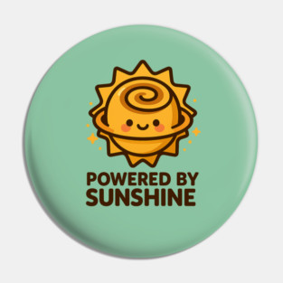 Powered by Sunshine – Cosmo Bites Kawaii Sun Bun Dessert Design Pin