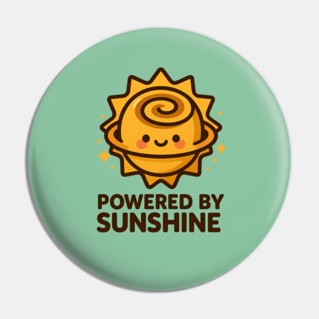 Powered by Sunshine – Cosmo Bites Kawaii Sun Bun Dessert Design Pin by Anne Lee