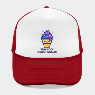 Stay Cool Space Traveler – Cosmo Bites Kawaii Galaxy Ice Cream Design Hat
