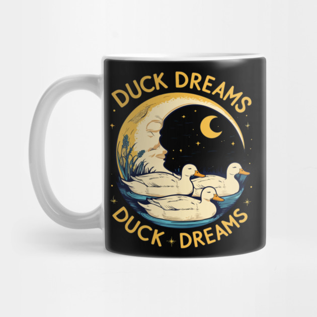 Quirky Duck Dreams Retro Design by Urbanprint