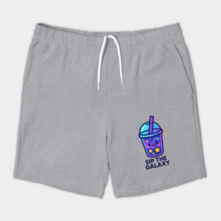 Sip the Galaxy – Cosmo Bites Kawaii Cosmic Drink Design Shorts