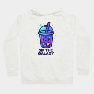 Sip the Galaxy – Cosmo Bites Kawaii Cosmic Drink Design Hoodie