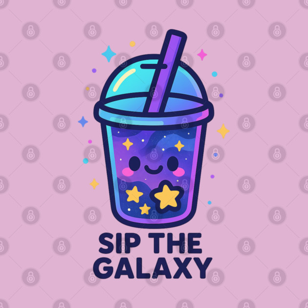 Sip the Galaxy – Cosmo Bites Kawaii Cosmic Drink Design by Anne Lee