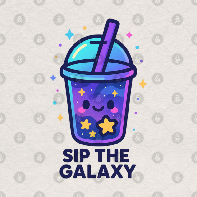 Sip the Galaxy – Cosmo Bites Kawaii Cosmic Drink Design by Anne Lee