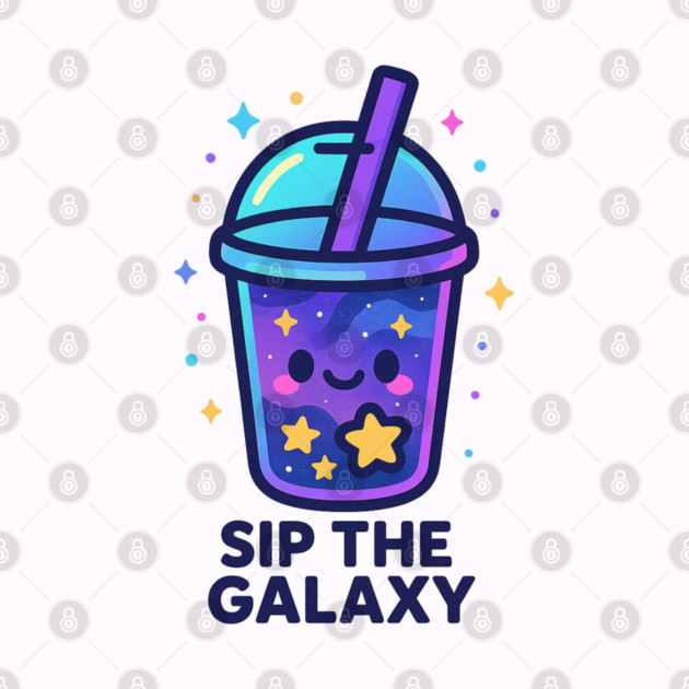 Sip the Galaxy – Cosmo Bites Kawaii Cosmic Drink Design by Anne Lee