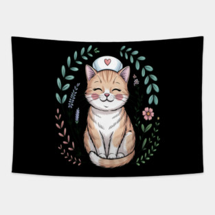 Cat Nurse Compassion Caregiver Tapestry