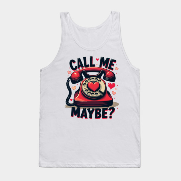 Call Me 10 Retro Tease Tank Top by Urbanprint