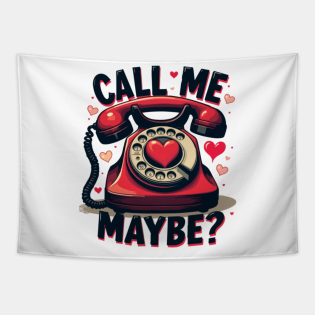 Call Me 10 Retro Tease Tapestry by Urbanprint