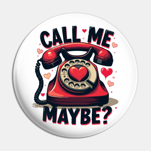 Call Me 10 Retro Tease Pin by Urbanprint