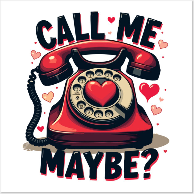 Call Me 10 Retro Tease Wall Art by Urbanprint