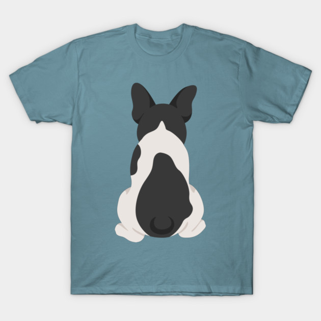 Spotted French Bulldog Back View T-Shirt by JunkyDotCom