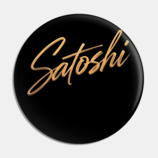 Golden Satoshi Pin