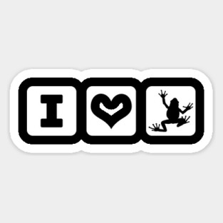 I Love Frogs Magnet