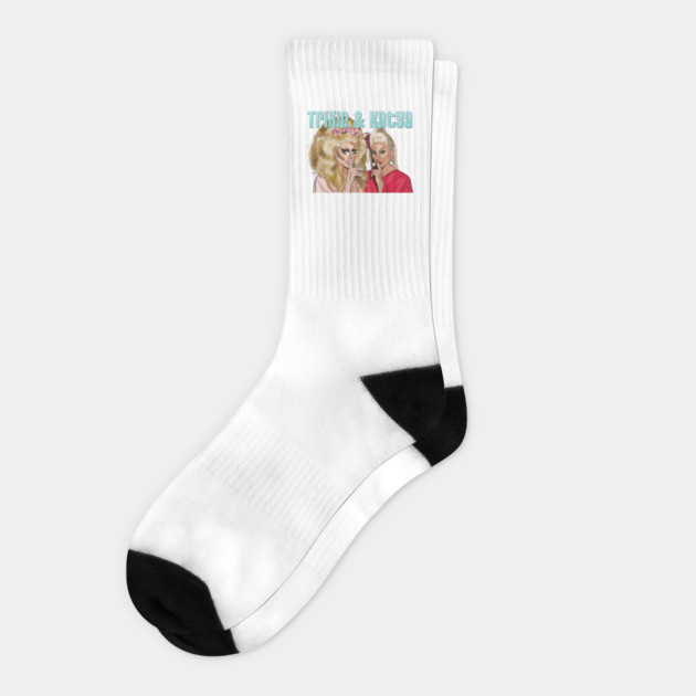 Trixie and Katya: Shush Socks by 51Deesigns