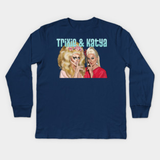 Trixie and Katya: Shush Kids Long Sleeve T-Shirt