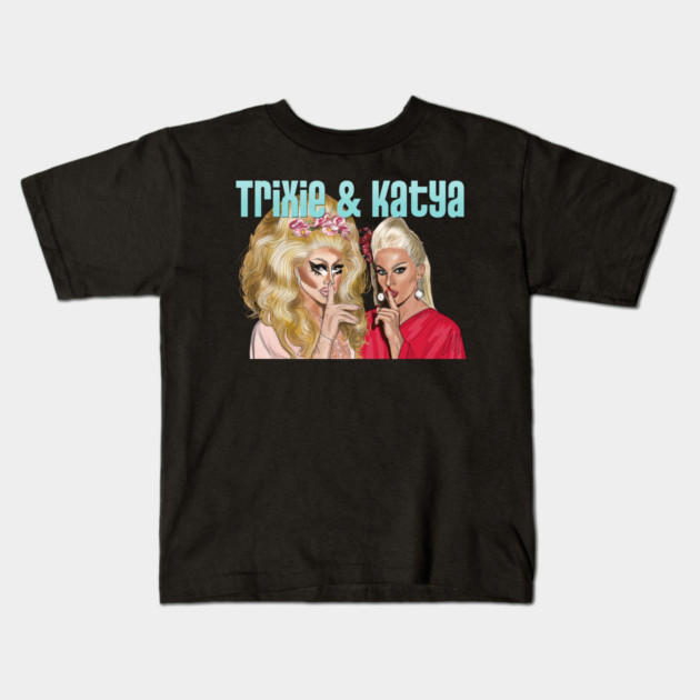 Trixie and Katya: Shush Kids T-Shirt by 51Deesigns