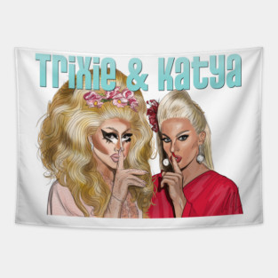 Trixie and Katya: Shush Tapestry