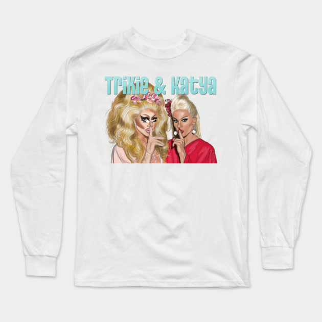 Trixie and Katya: Shush Long Sleeve T-Shirt by 51Deesigns