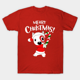 Merry Christmas Bullseye Dog Team Member T-Shirt