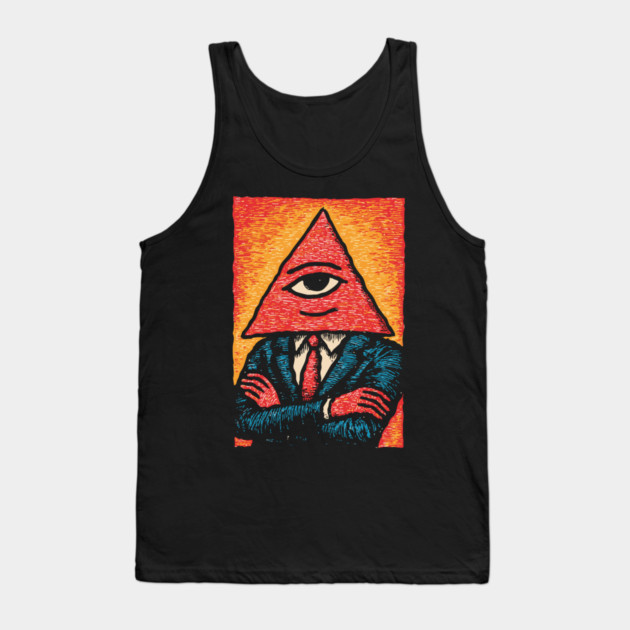 All Seeing Nacho - Business Attire Workplace Humor Tank Top by TuncGK