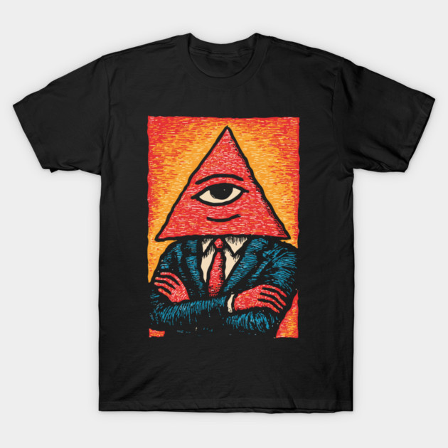 All Seeing Nacho - Business Attire Workplace Humor T-Shirt by TuncGK