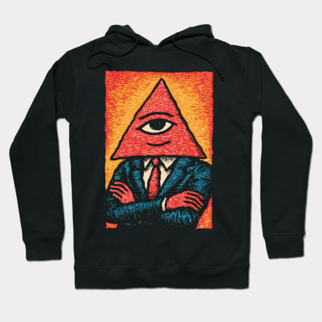 All Seeing Nacho - Business Attire Workplace Humor Hoodie by TuncGK