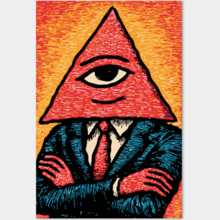 All Seeing Nacho - Business Attire Workplace Humor Posters and Art