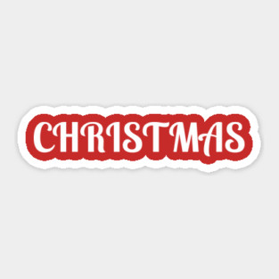 Bold Christmas Text Sticker