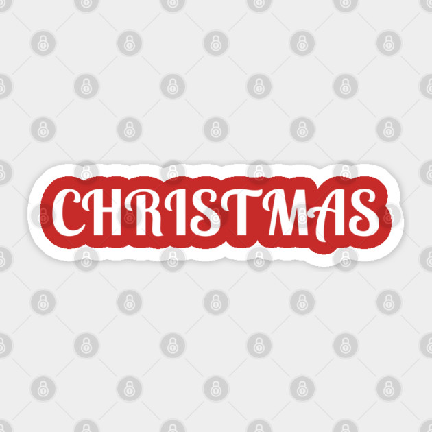 Bold Christmas Text Sticker by Creatifly Graphic Tees