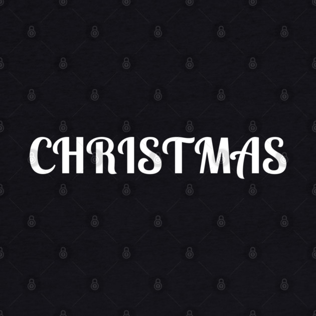 Bold Christmas Text by Creatifly Graphic Tees