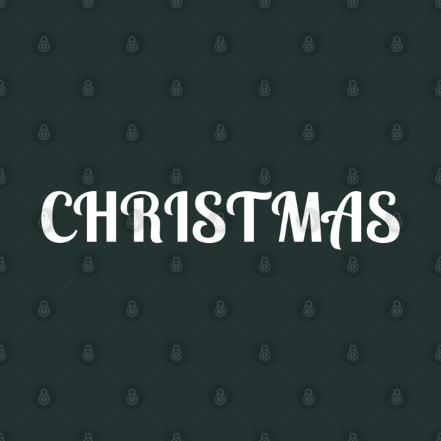 Bold Christmas Text by Creatifly Graphic Tees