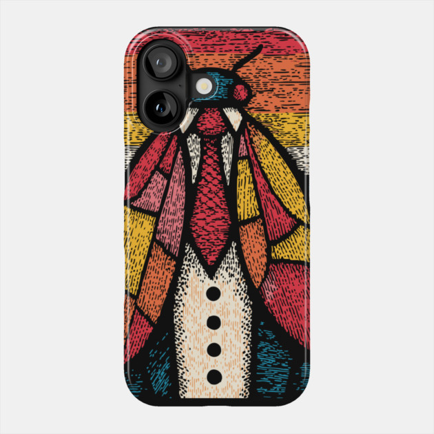 Quirky Beetle-Headed Businessman in Suit Funny Art Phone Case by TuncGK