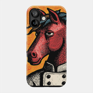 Culinary Horse Chef in Kitchen Attire Funny Art Phone Case