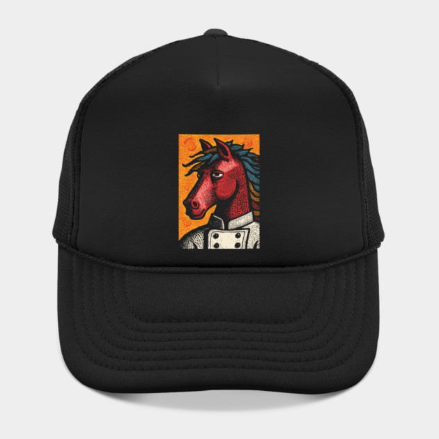 Culinary Horse Chef in Kitchen Attire Funny Art by TuncGK