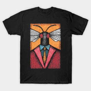 Surreal Insect-Headed Executive in Business Attire Art T-Shirt