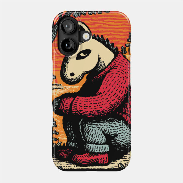 Humorous Gopnik Horse Slav Squatting Art Design Phone Case by TuncGK