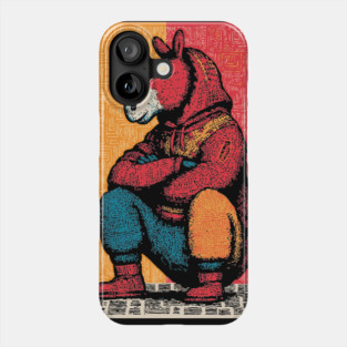 Humorous Gopnik Horse Slav Squatting Art Phone Case