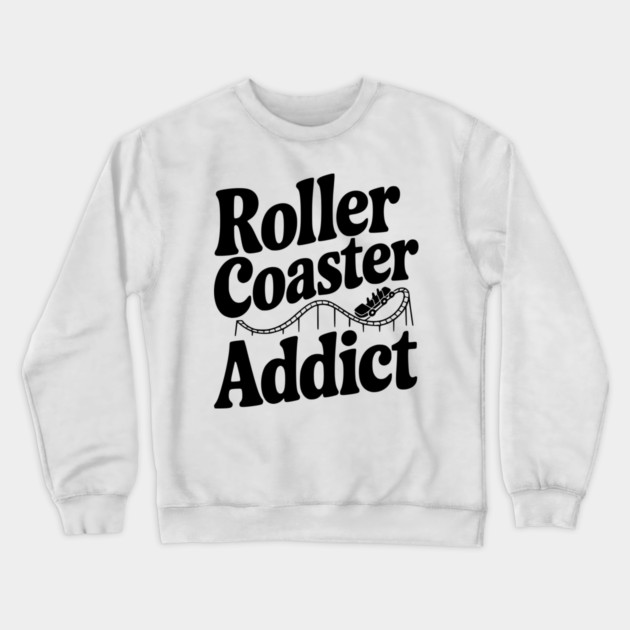 Roller Coaster Addict Crewneck Sweatshirt by Frank Ring