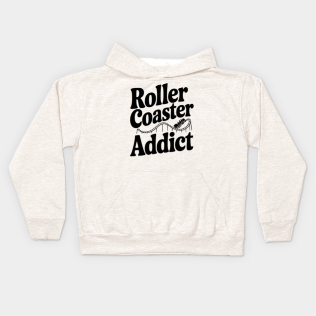 Roller Coaster Addict Kids Hoodie by Frank Ring