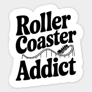 Roller Coaster Addict Sticker